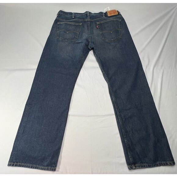 Levis 569 Men's Loose Fit Straight Leg Blue Denim Jeans- Size 39x31 - Picture 2 of 7